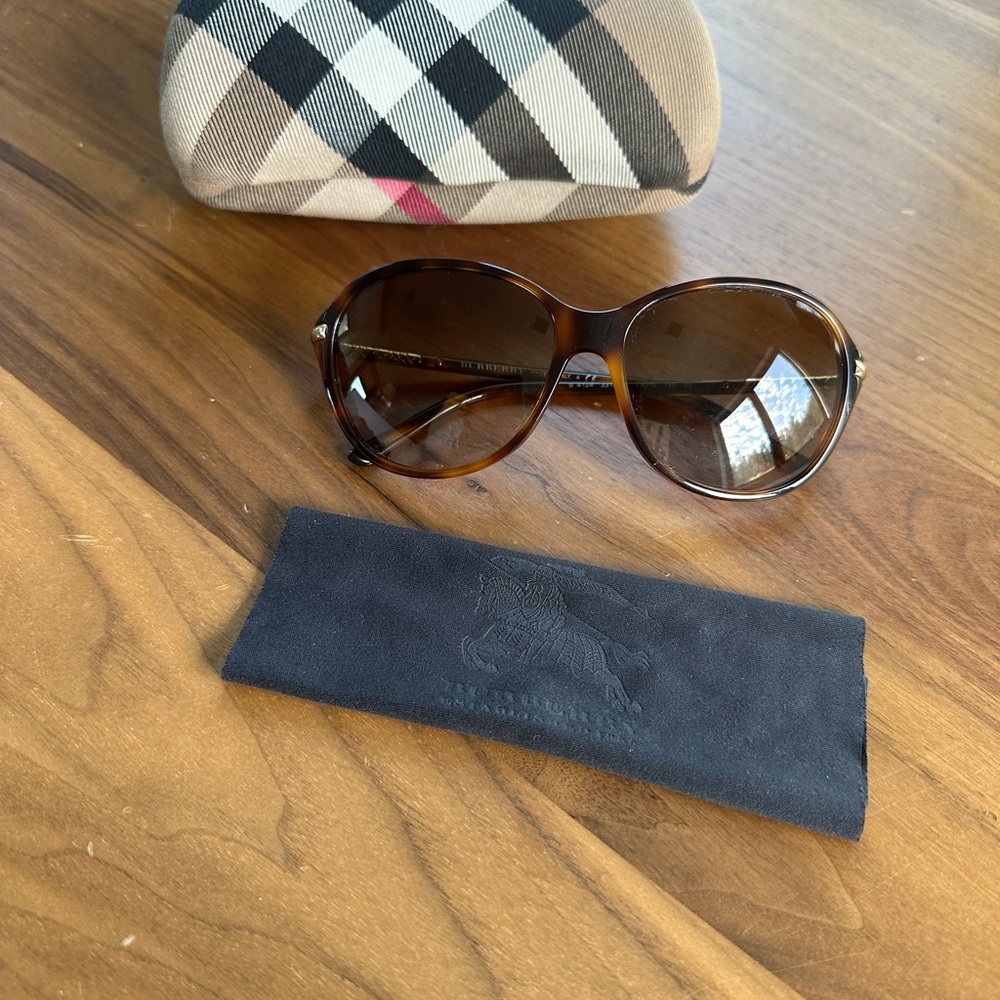 Burberry Sunglasses 4124 Tortoise Brown Gradient